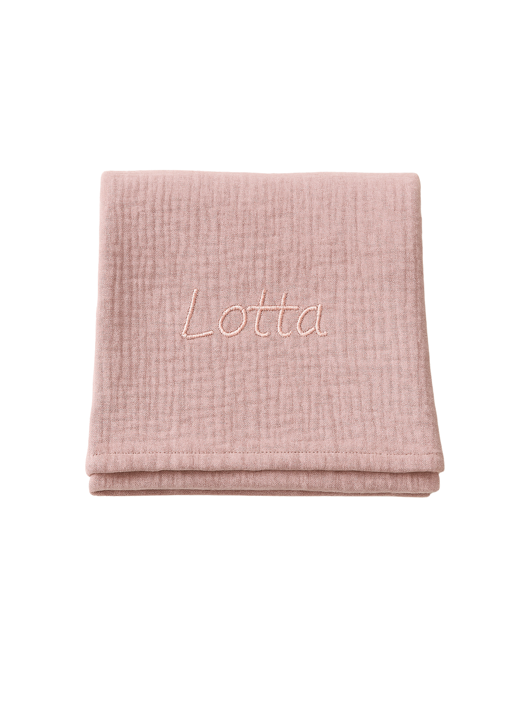 Hydrofiele doek met naam roze