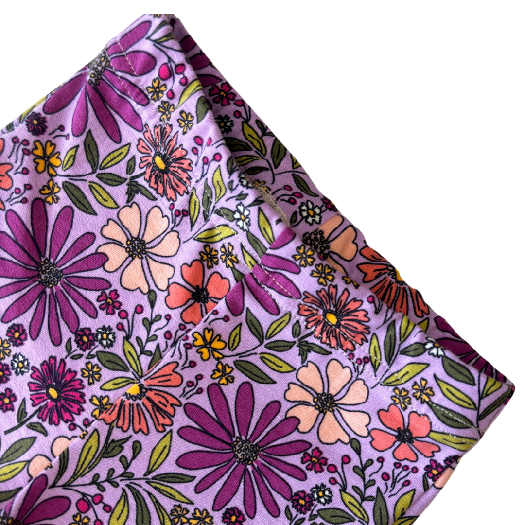 Kids Flared of Legging | Flowers Lavendel