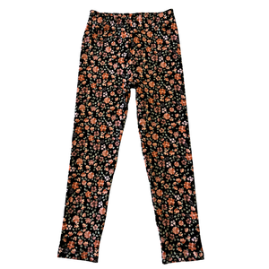 Kids Flared of Legging | Bloemen roest