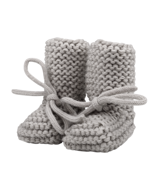 Knitted baby booties