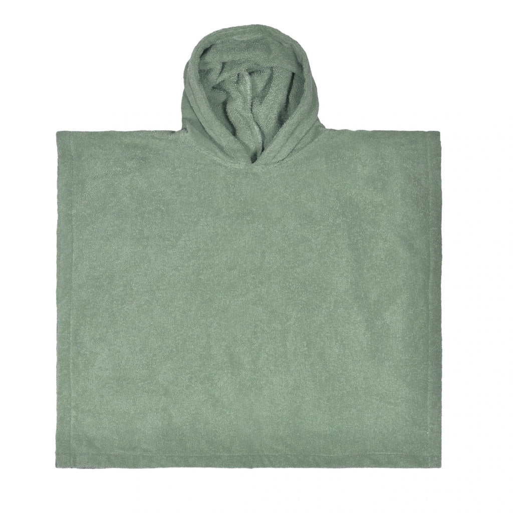 Badstof poncho met naam