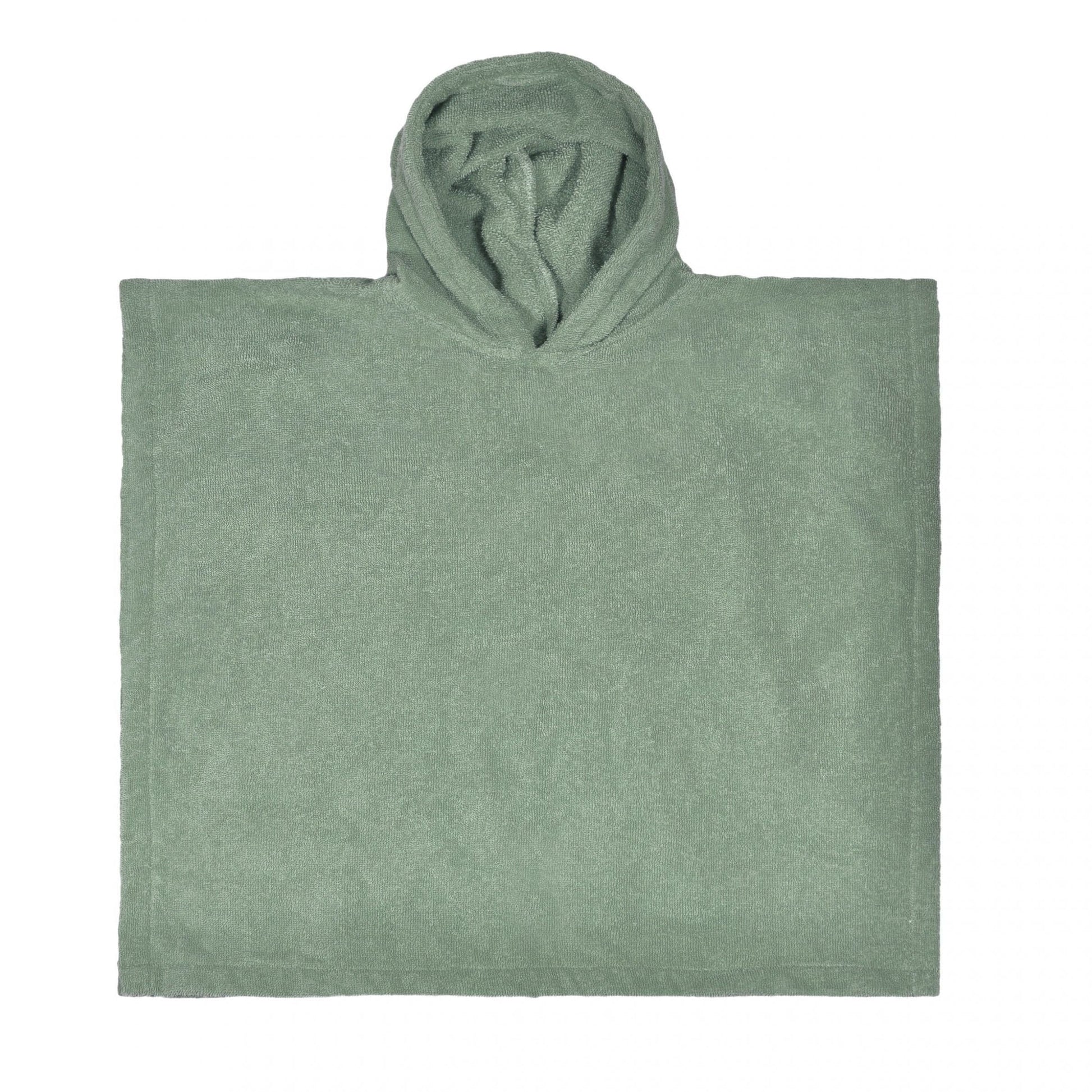 Badstof poncho met naam