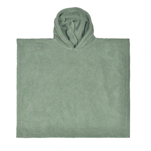 Badstof poncho met naam
